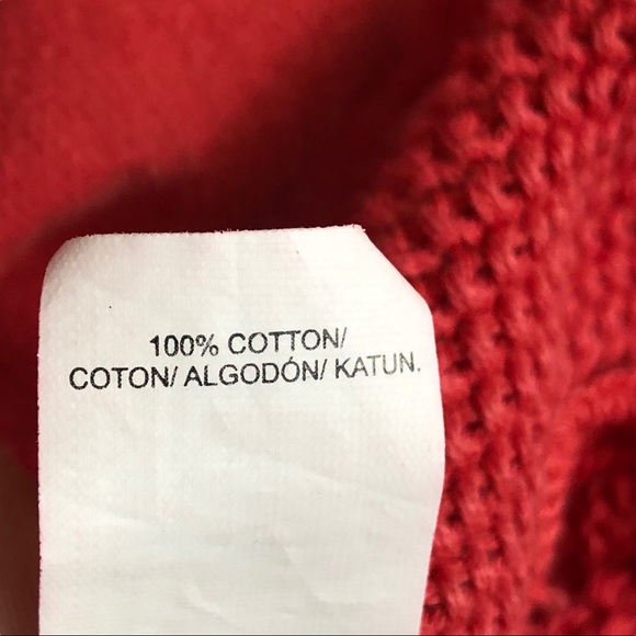 Lucky Lotus Coral Sweater Trim Zipper Hoodie Small - Picture 4 of 7